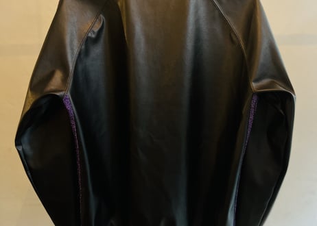 needles fake leather blouson jacket