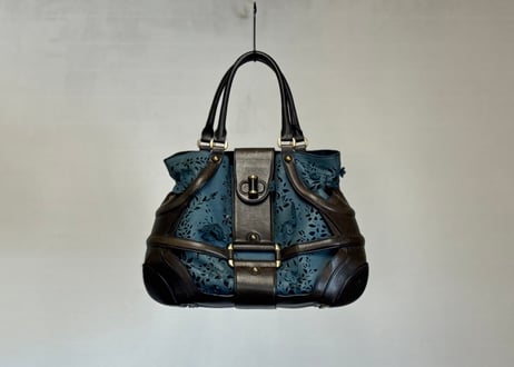 salvatore ferragamo decoration leather bag