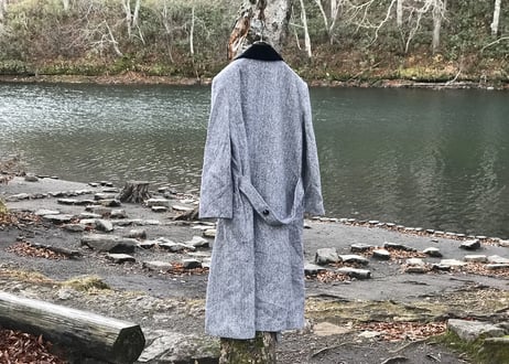 70s made in USA tweed double coat
