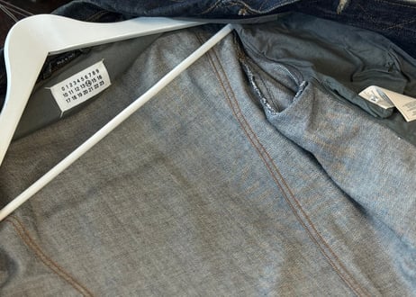 maison margiela denim set up suit