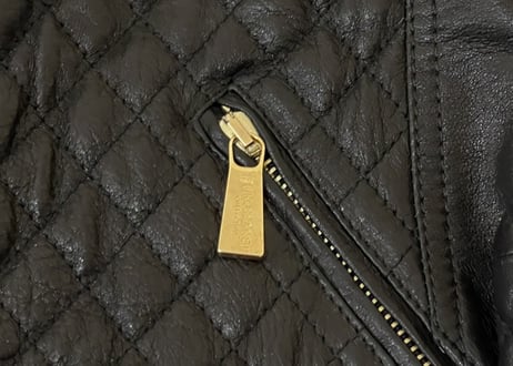 Trussardi quilting leather jacket dead stock