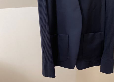 maison margiela 2020ss ”再構築” collar less jacket dead stock