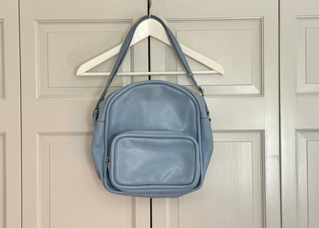 jilsander blue leather bag