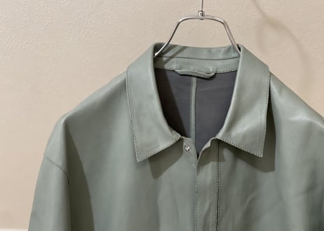 emporio armani sheep leather shirt jacket