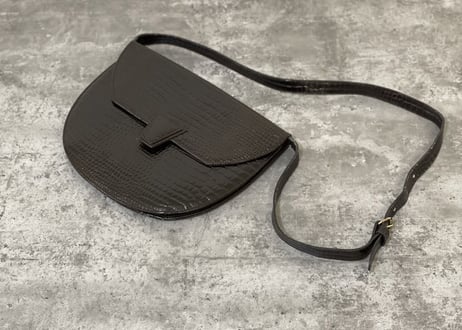 80-90s yves saint laurent rive gauche made in Flance leather bag