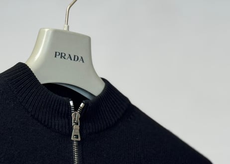 prada pure cashmere drivers knit jacket
