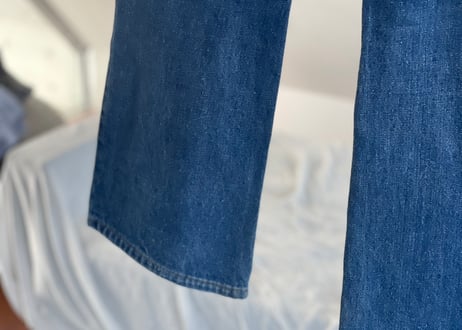 70's jc penny flare denim pants