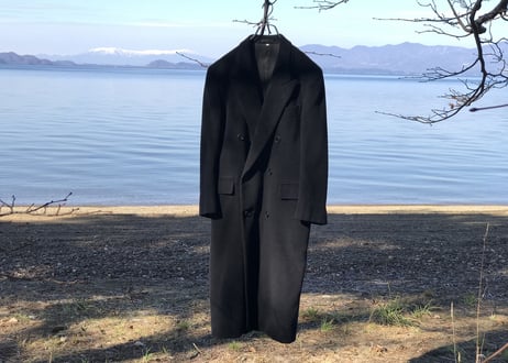 yves saint laurent double chesterfield coat
