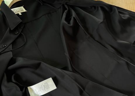 maison margiela acetate shirt jacket dead stock