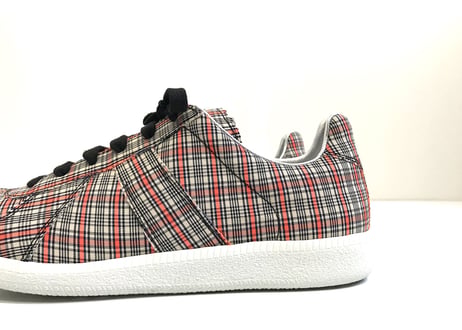 2019aw maison margiela check german trainer 41 dead stock
