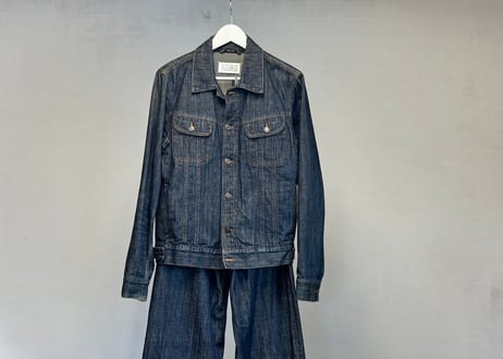 maison margiela denim set up suit