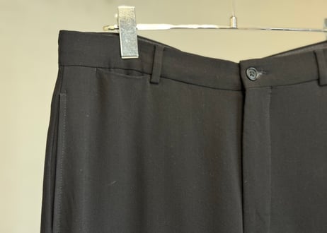 emporio armani  tropical wool wide trousers