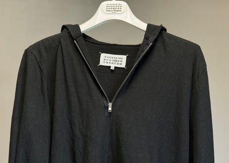maison margiela half zip hoodie