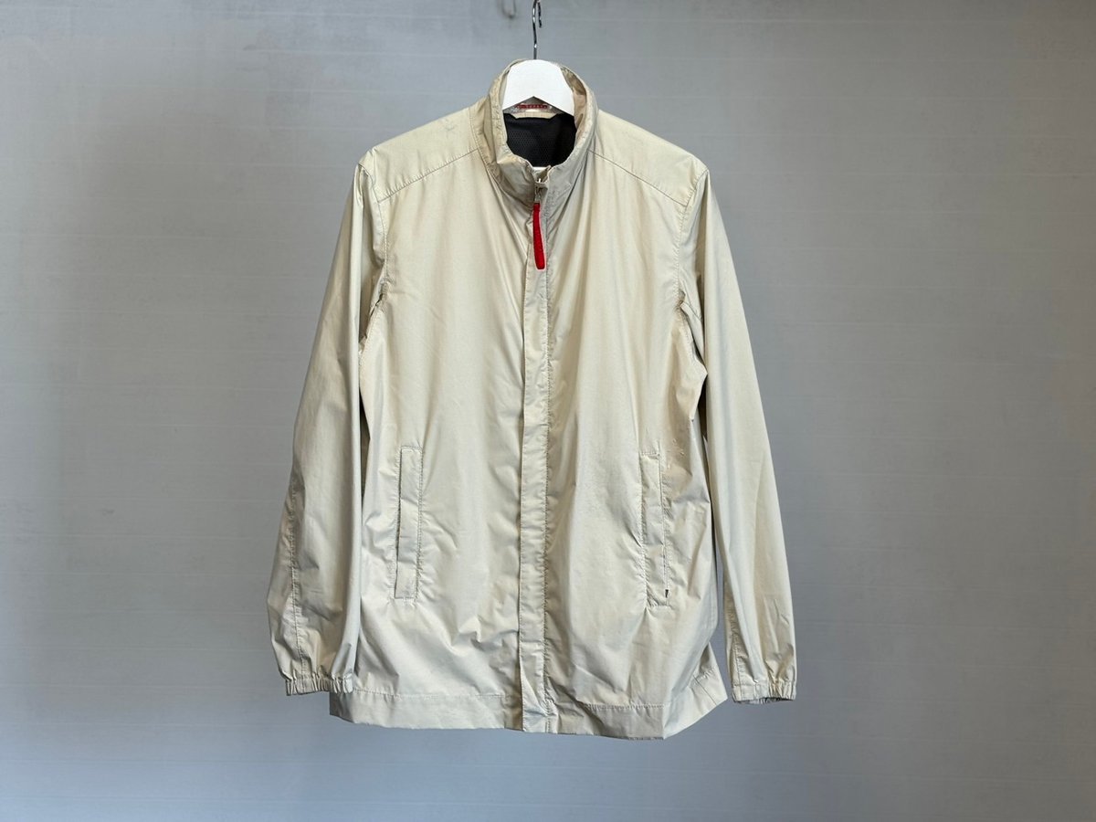 新品本物 PRADA SPORT ベージュ テーラード半袖シャツ 00s 新品本物 PRADA SPORT ベージュ テーラード半袖シャツ 00s