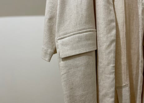 so allure light linen coat dead stock