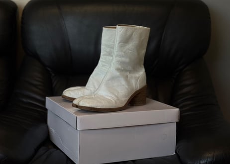 maison margiela "penki" tabi heel boots 42