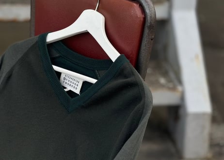 maison margiela switch green knit
