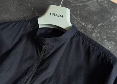 prada logo shirt jacket