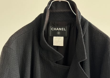 chanel tweed double coat