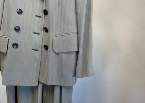 80-90s gucci double set up suit