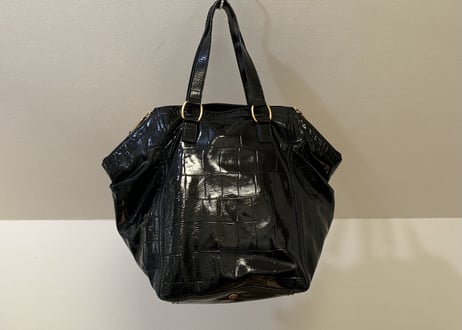yves saint laurent rive gauche leather bag black