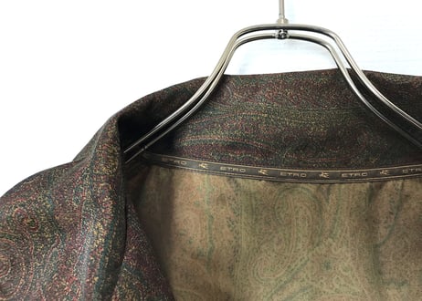 80s etro paisley over size coat