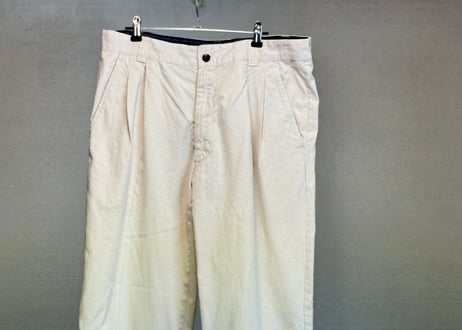 valentino wide tack white pants