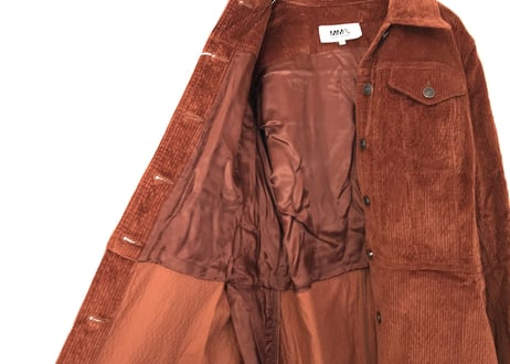 2019ss mm6 velour long coat dead stock