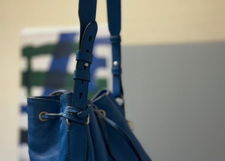 alexander mcqueen leather bag blue