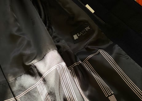 lanvin belted long coat