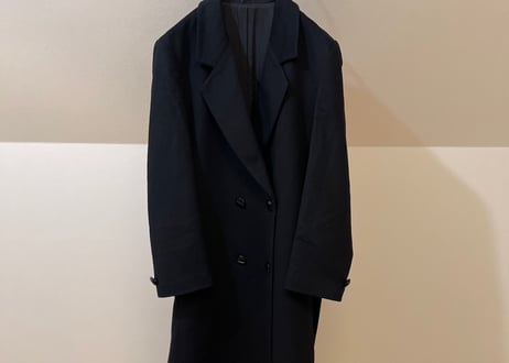 90s cashmere wool double hesterfield coat