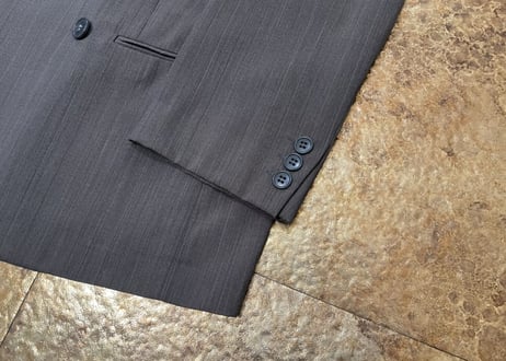 80s giorgio armani stripe double set up suit