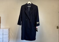pure cashmere fur long coat dead stock
