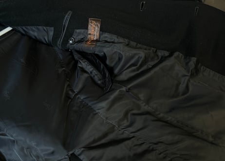 yves saint laurent wool double long coat