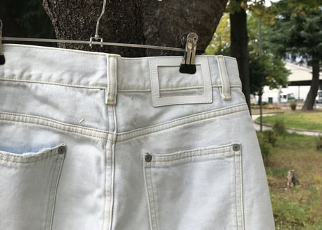 2019ss maison margiela bleach denim dead stock