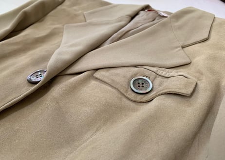 loewe silk×leather jacket