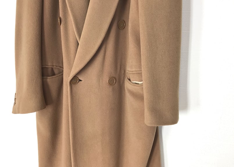 80-90s giorgio armani cashmere double long coa 80-90s giorgio armani cashmere double long coa