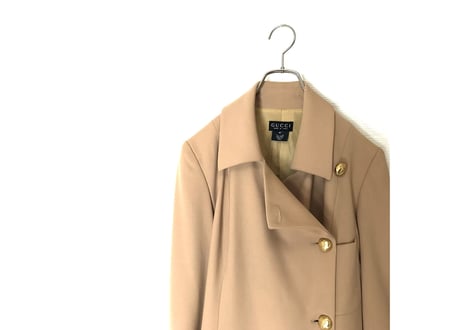 90s gucci double coat dead stock