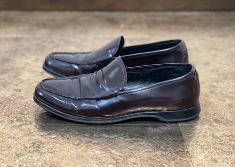 prada leather oafer