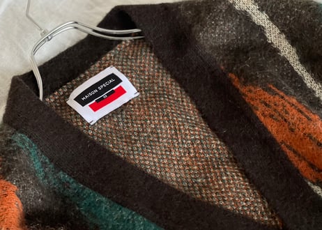 maison special mohair cardigan