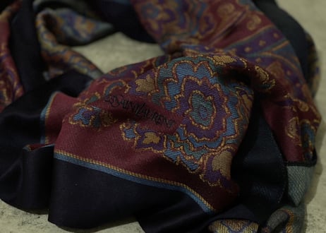 yves saint laurent "大判" stole dead stock