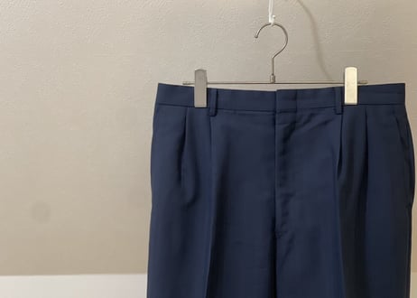 balenciaga set up suit navy stripe