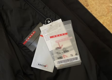 prada gore-tex coat dead stock