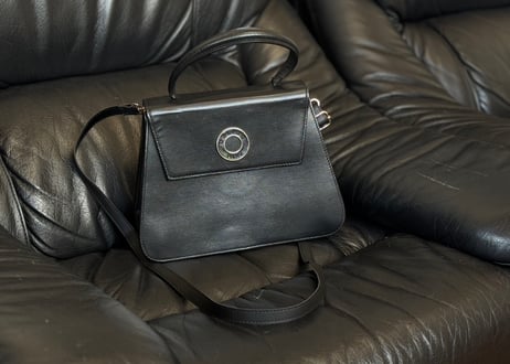celine leather shoulder bag