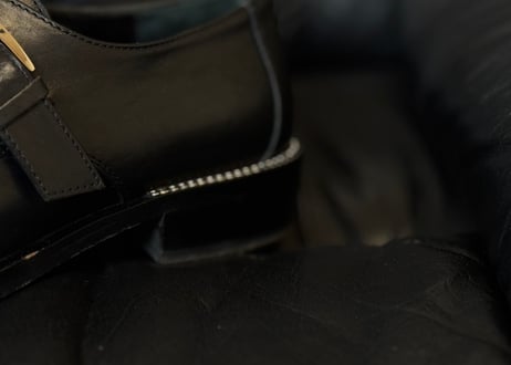 gianni versace studs leather shoes