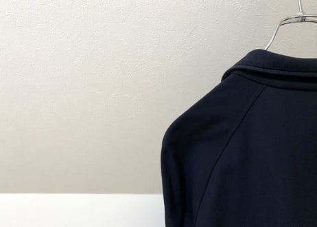 prada logo jersey blouson black