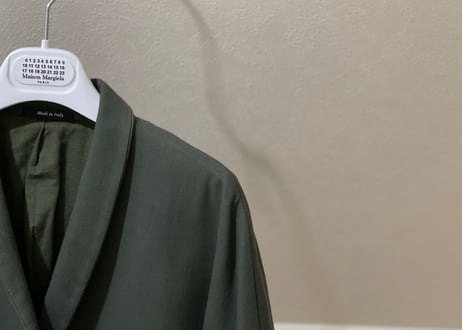 maison margiela green coat