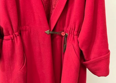 80s versace shawl long coat