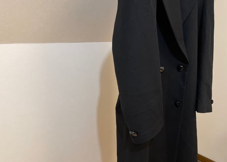 90s cashmere wool double hesterfield coat