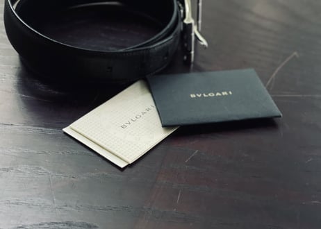 bvlgari 2021aw leather belt
